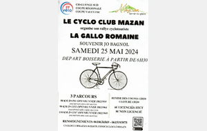 Rallye Cyclo Club de Mazan - La Gallo-Romaine