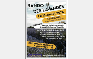 Randonnée des lavandes à Sault