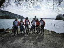 Après la natation, départ du parcours vélo !